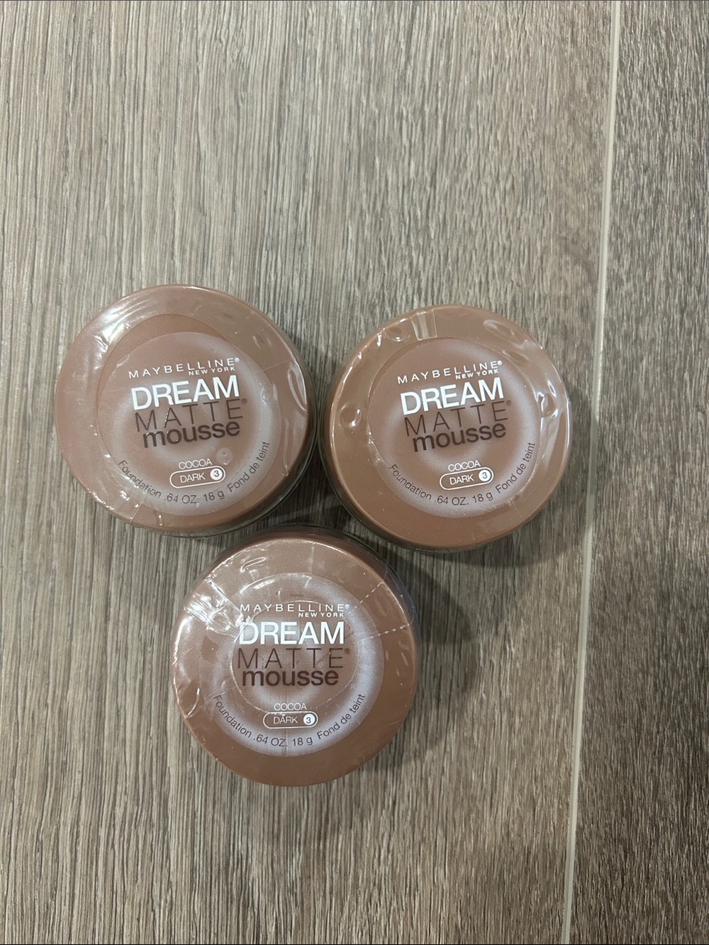 New 3X Maybelline Dream Matte Mousse Foundation - Cocoa (Dark) ( Firm Price )